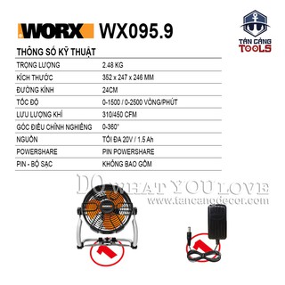 QUẠT WORX WX095.9