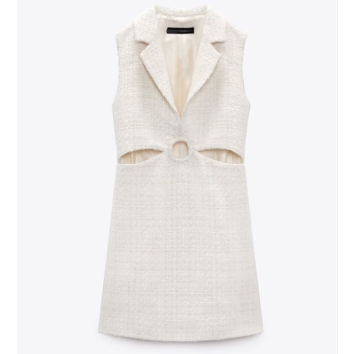 Váy ngắn sát nách cổ V ZR