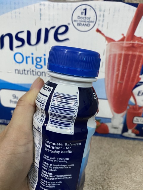 [HÀNG MỸ] Sữa Ensure Original Mỹ dạng nước 237ml.