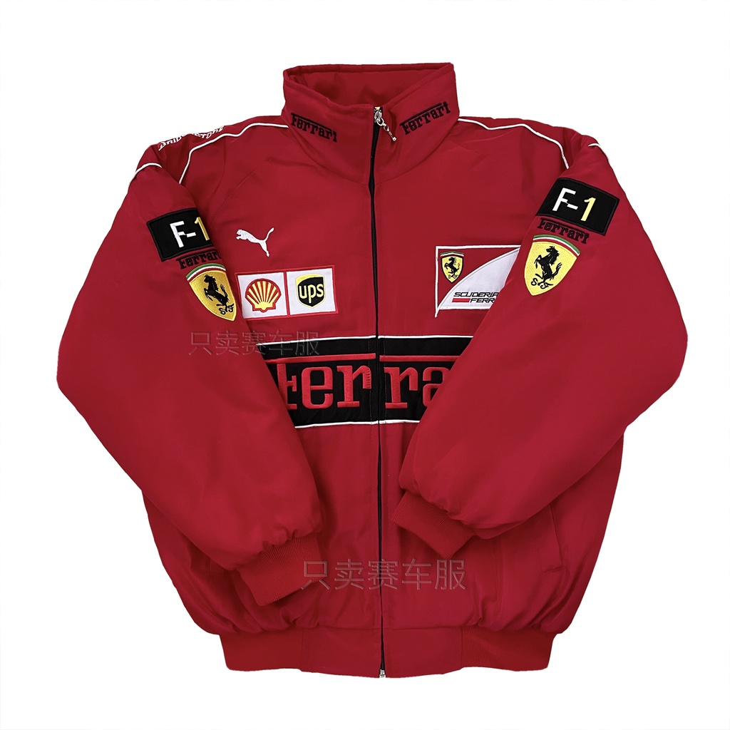 Áo Khoác Phong Cách Hip Hop Retro Thêu Hình Hoa Kỳ F1