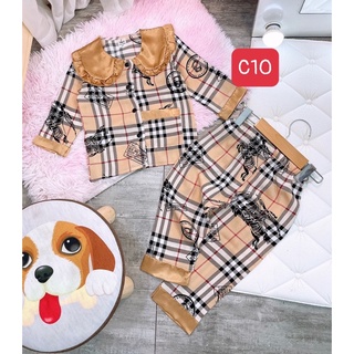 bộ pizama lụa mango cho bé 22-35kg