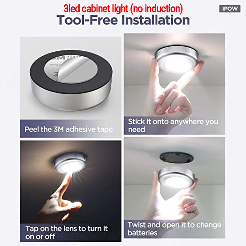 Đèn LED Cảm Biến Chuyển Động Ánh Sáng Trắng Ấm Sử Dụng Pin Có Thể Sạc Lại Cho Tủ Quần Áo Cầu Thang Phòng Tắm Hành Lang