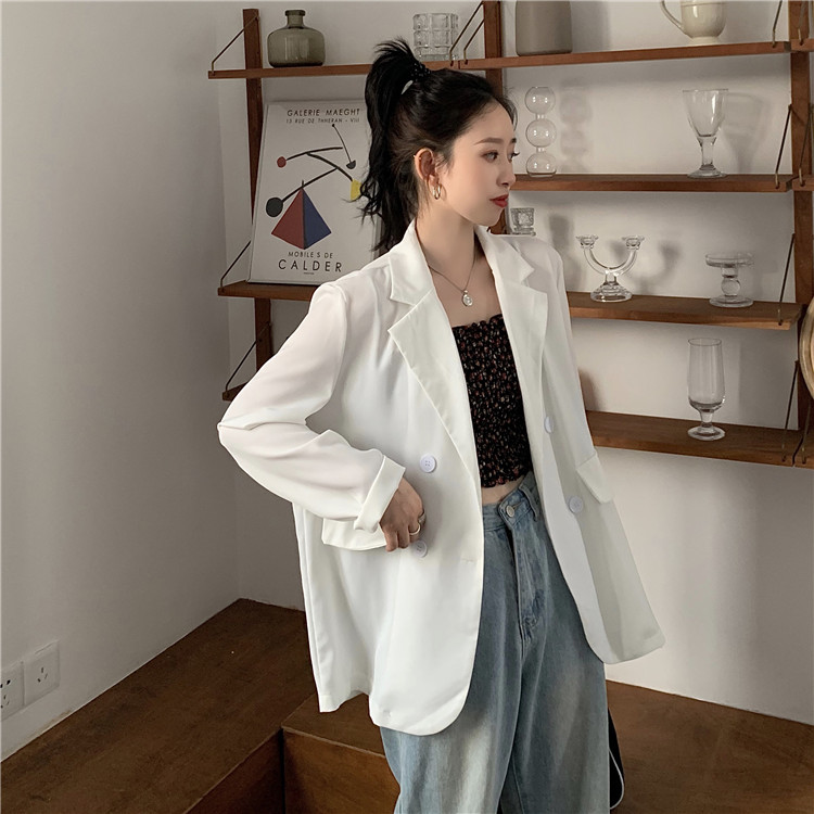 Áo khoác blazer dài tay phong cách Hàn Quốc xinh xắn cho nữ | BigBuy360 - bigbuy360.vn