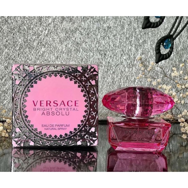 Nước hoa Nữ VERSACE Bright Crystal Absolu / VERSACE hồng đậm 50ml quyến rũ và lưu hương lâu