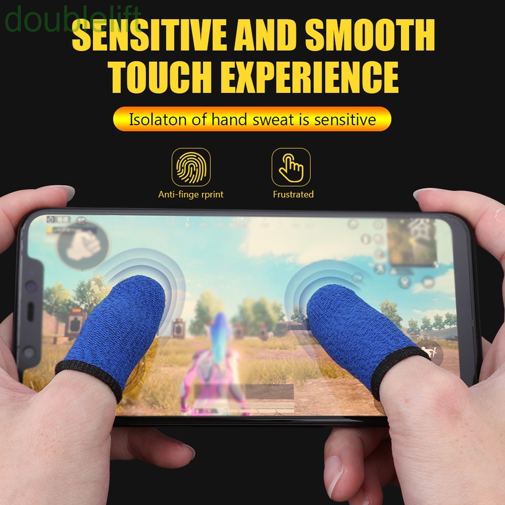 Set 2 găng ngón tay chống trượt hỗ trợ dùng màn hình cảm ứng khi chơi game