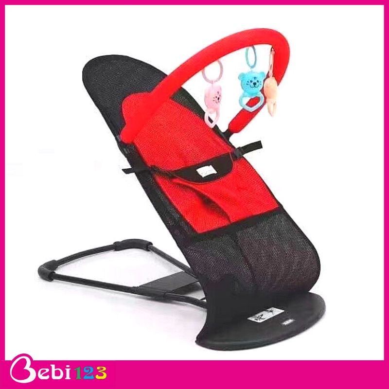 Ghế rung lưới, ghế nhún kèm đồ chơi cho bé