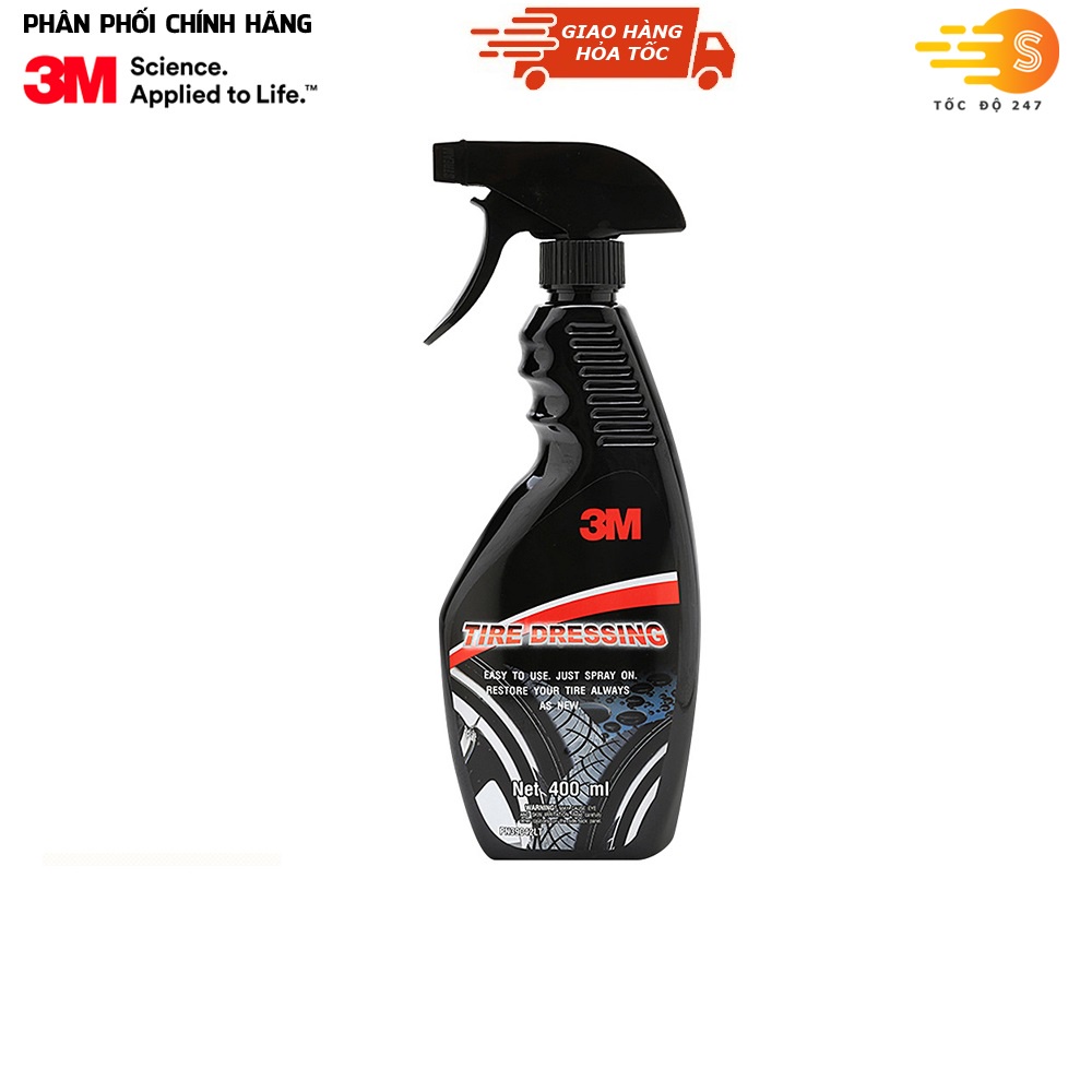 Dung dịch dưỡng và bóng lốp 3M 39042LT 400ml Hàng Thái