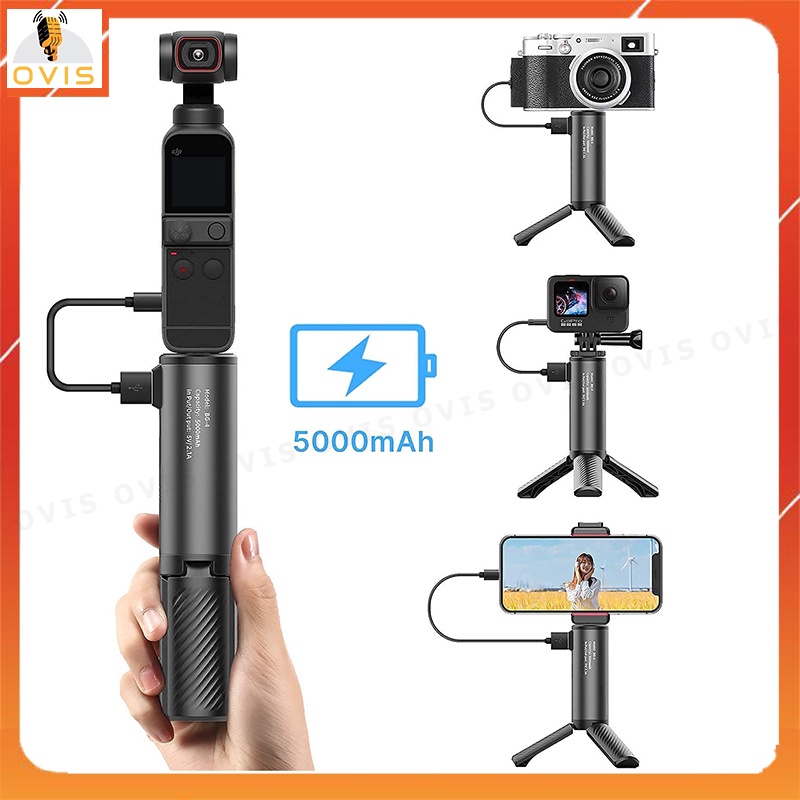Ulanzi BG-4 / Ulanzi BG-3 - Tripod Tích Hợp Pin Sạc Dự Phòng Cho Điện Thoại, Gopro, Máy Ảnh DSLR