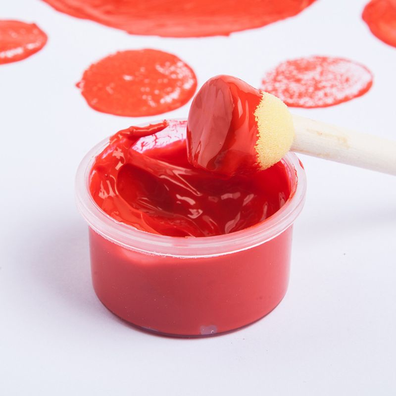 Bộ 6 lọ màu sinh động dễ dàng tẩy rửa dành cho học sinh tô vẽ bằng ngón tay dung tích 30ml