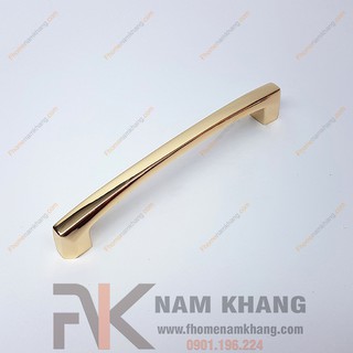 Tay nắm cửa tủ mạ vàng bóng NK299-128V (Màu Vàng)
