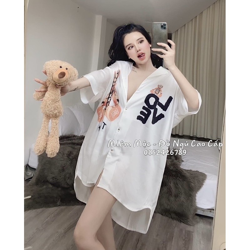VÁY SƠMI GẤU L O V E CAO CẤP