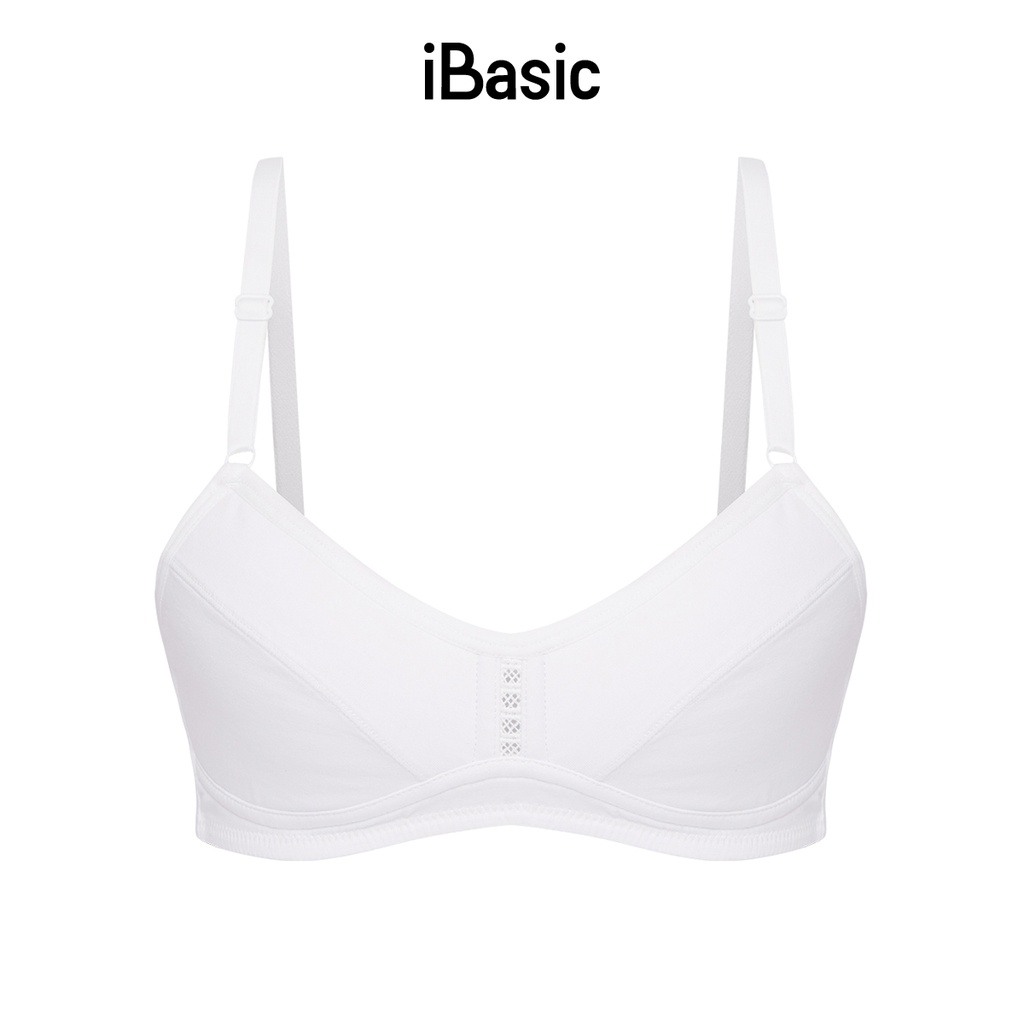 Combo 3 áo ngực học sinh cotton cài sau iBasic VA107