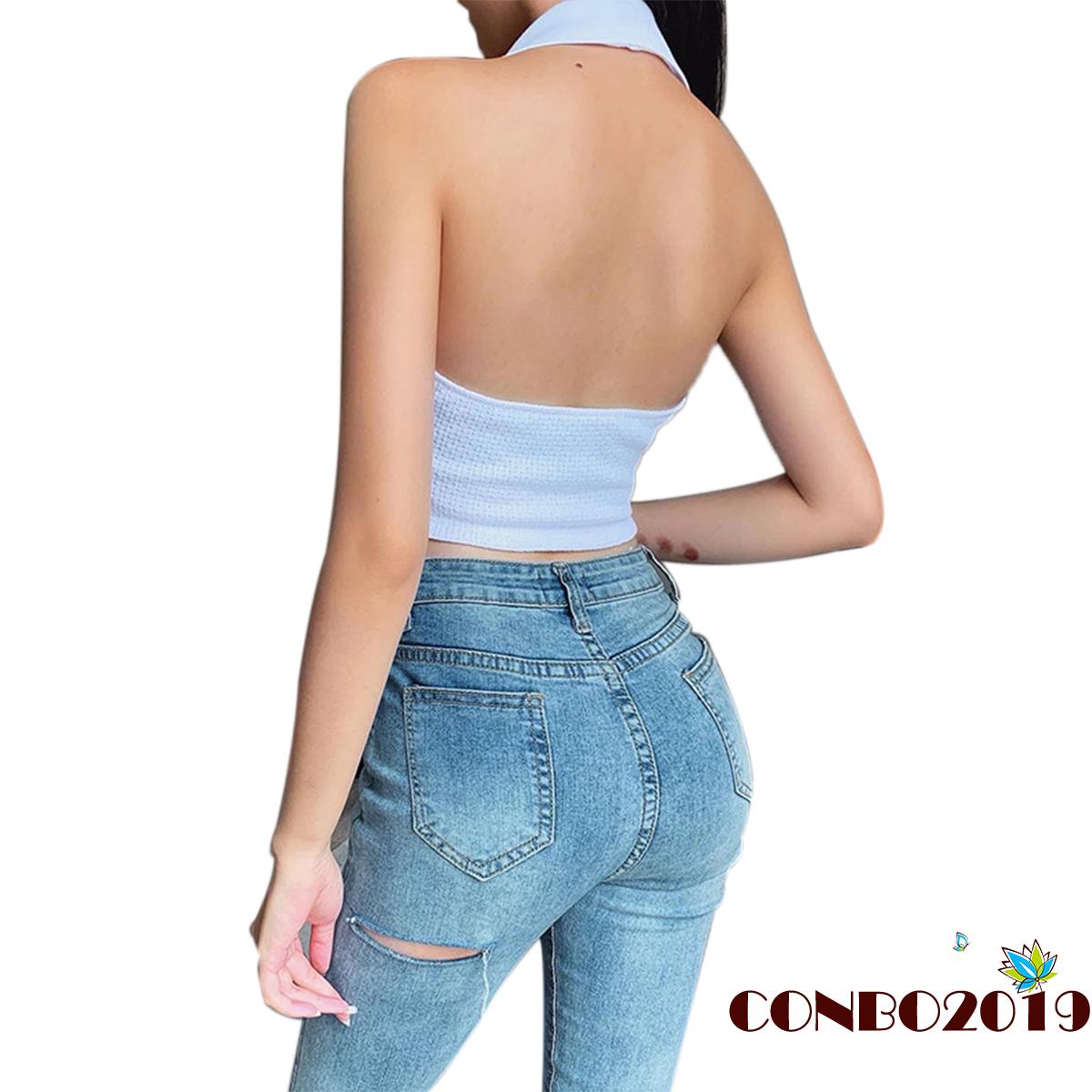 Áo Lửng Không Tay Hở Lưng Thời Trang Quyến Rũ Cho Nữ | BigBuy360 - bigbuy360.vn