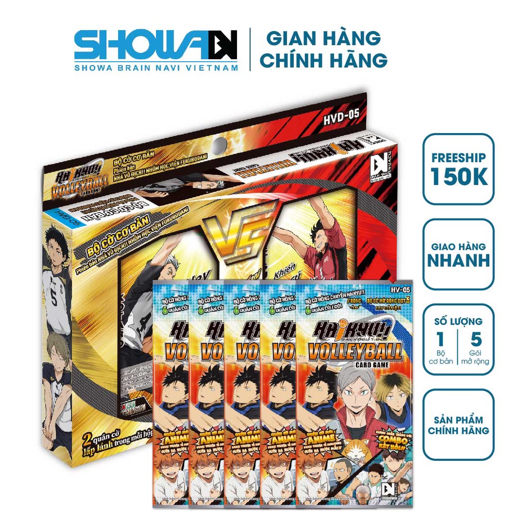 Bộ cờ bóng chuyền Haikyu - Combo - HVD-05 + 5 HV-05