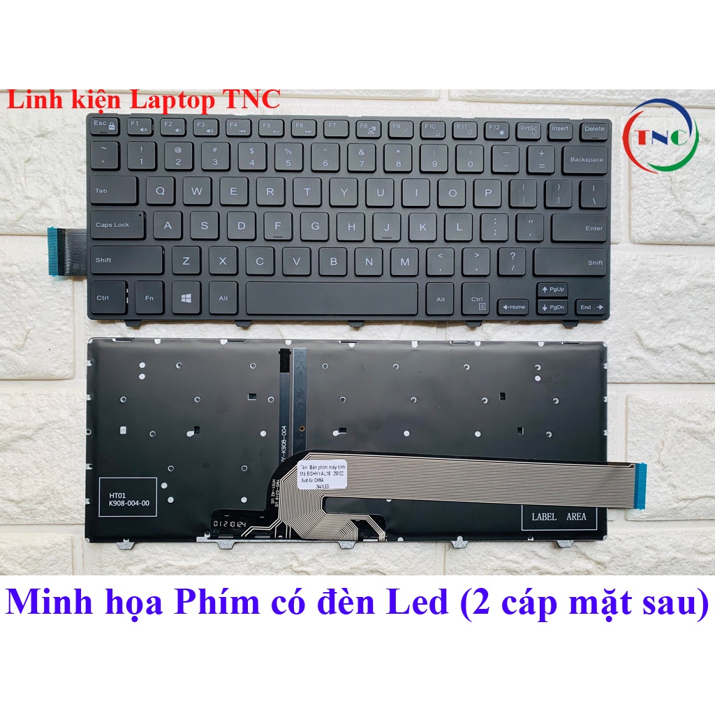 Bàn phím Laptop Dell 5447 5448 5442 5445 Backlit có đèn LED / Không Led Dell Inspiron 14 5000 series