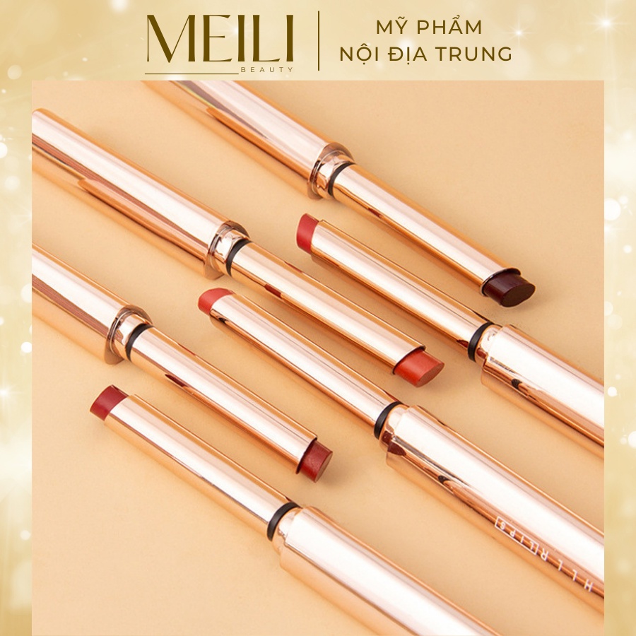 [HOT] Son Thỏi Căng Mọng Môi HLLR Lips Lâu Trôi Lên Màu Nhanh Dưỡng Ẩm Không Khô Môi - Meili Beauty