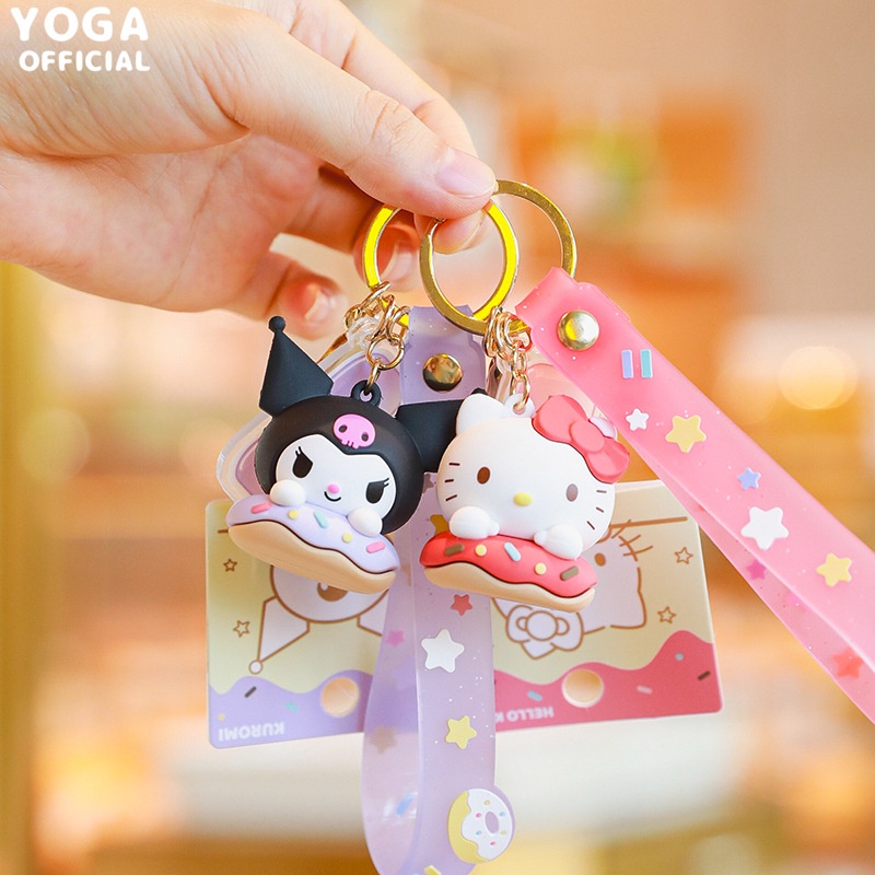 Móc Khóa Hình Nhân Vật Sanrio Hello Kitty Kuromi Xinh Xắn 20cm