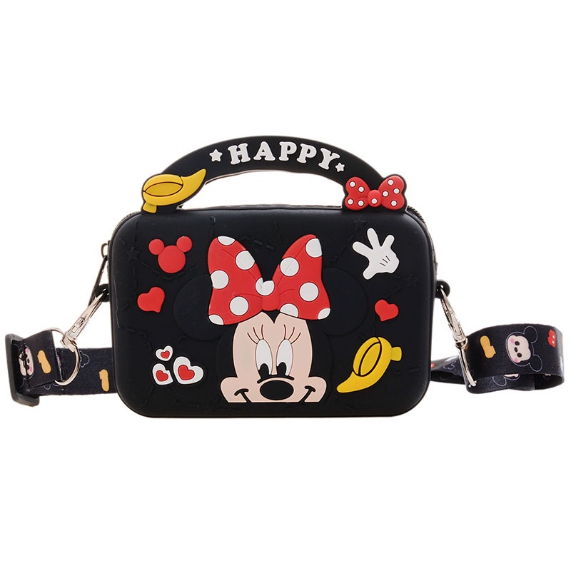 DISNEY Túi Xách Mini In Hình Chuột Mickey Minnie Thời Trang Cho Bé Gái