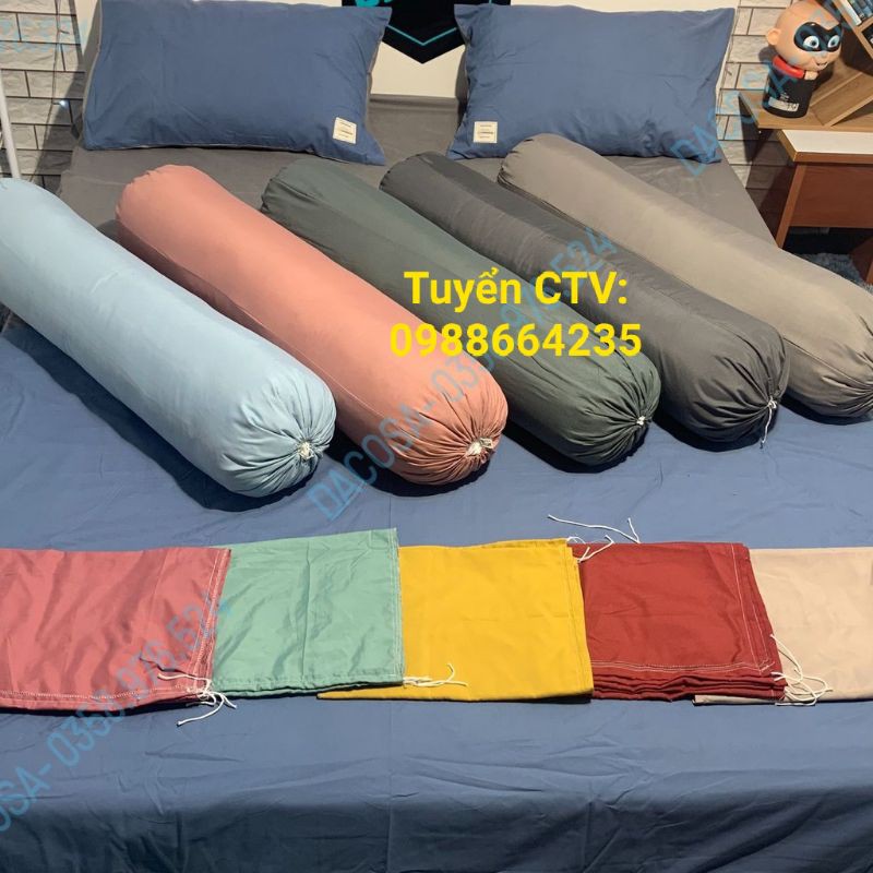 Vỏ gối ôm mặc định gửi cùng màu bộ khách đặt | BigBuy360 - bigbuy360.vn