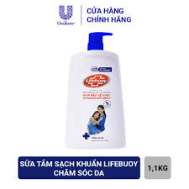 Sữa tắm Lifebuoy Giúp Bảo Vệ Khỏi 99.9% vi khuẩn Chai 1.1kg