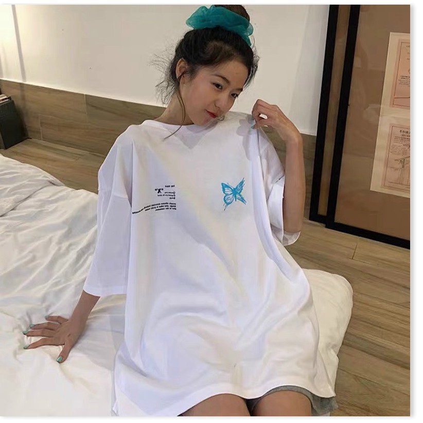 Áo Thun Nữ Form Rộng In Hình Bướm Cực Kute