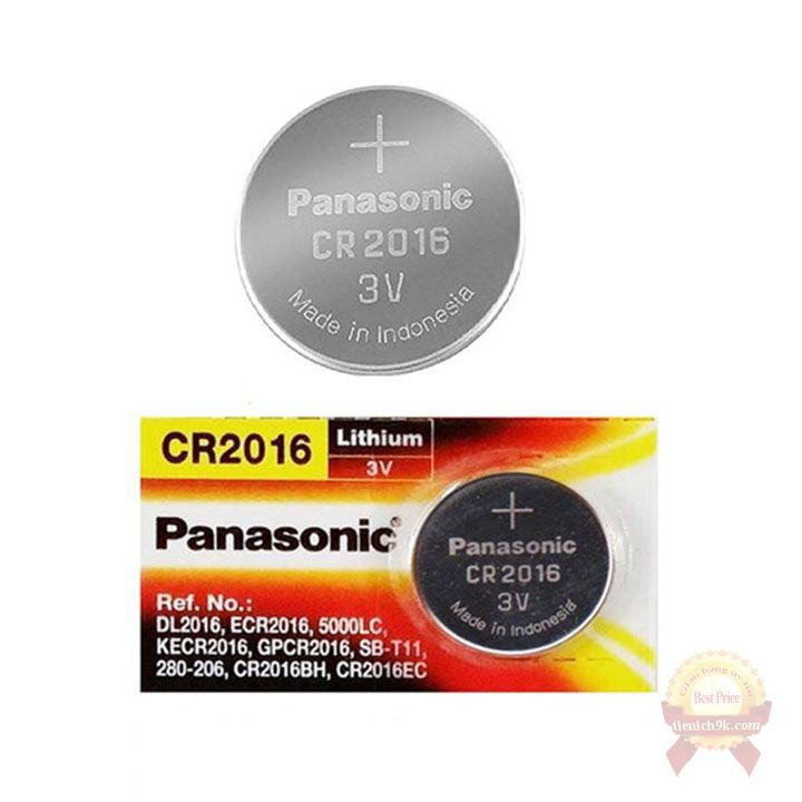 Pin chìa khóa xe hơi CR2016 chìa cửa cuốn Panasonic dung lượng cao