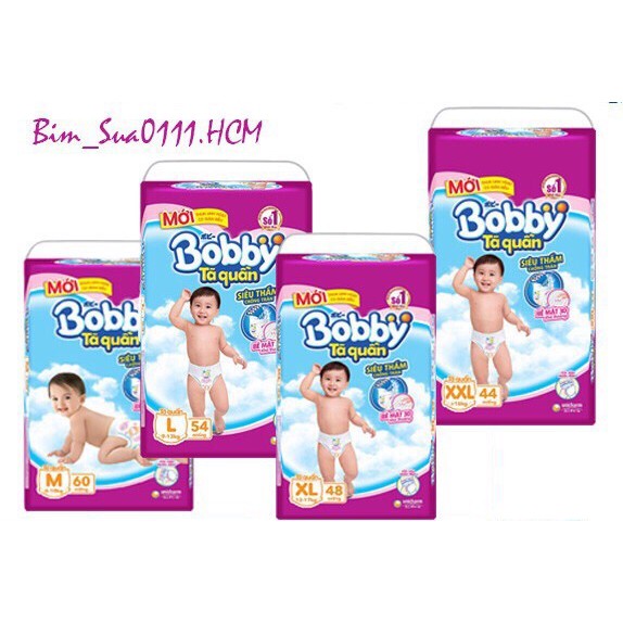 TÃ QUẦN BOBBY M60/L54/XL48/XXL44 ( mẫu mới)