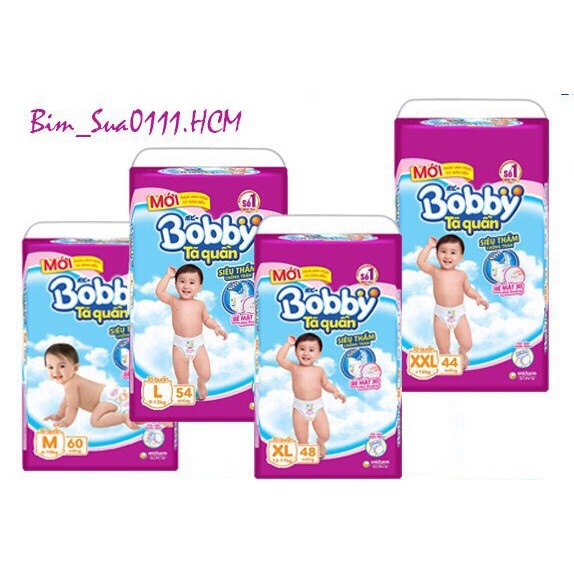 TÃ QUẦN BOBBY M60/L54/XL48/XXL44 ( mẫu mới)