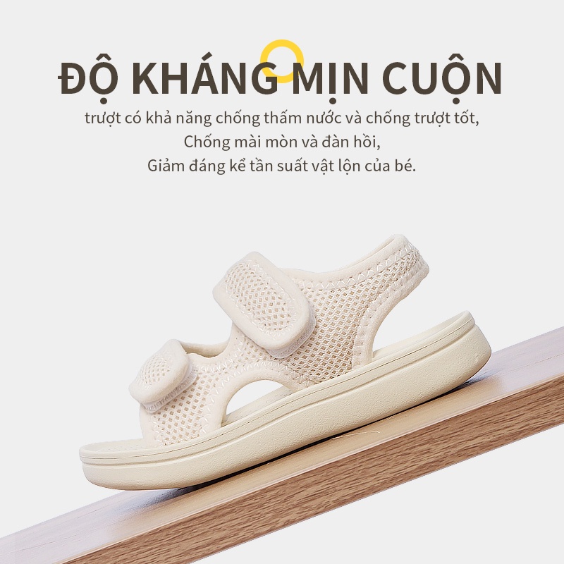 Giày sandal CHEERFUL MARIO đế mềm chống trượt chống thấm nước phong cách Hàn Quốc thời trang mùa hè cho bé