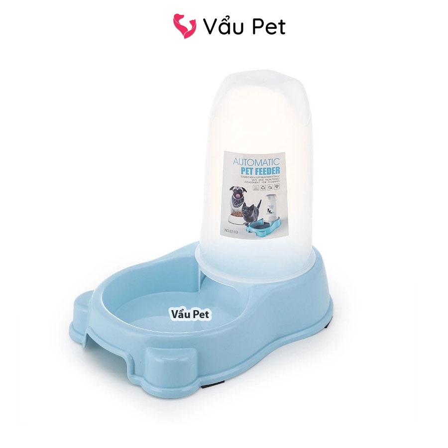 Khay đựng thức ăn nước uống tự động cho chó mèo - Khay ăn chó mèo thú cưng Vẩu Pet Shop