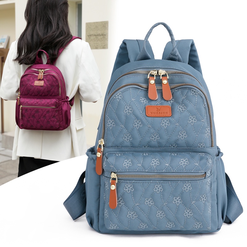 Ba Lô Vải Nylon Siêu Nhẹ Sức Chứa Lớn Thời Trang Đi Học/Du Lịch Cho Nữ