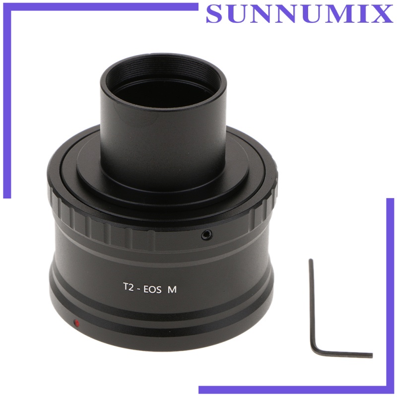 [SUNNIMIX] T2 Adapter Ring for Canon EF-M Camera Lens+1.25\" 31.7mm Telescope Mount Tube