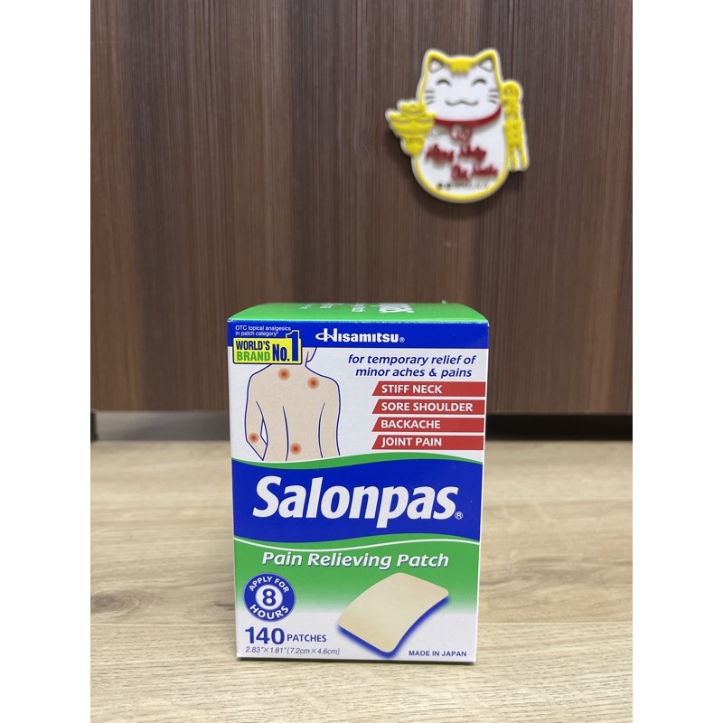 Miếng dán salonpas mỹ 1 hộp 140 miếng