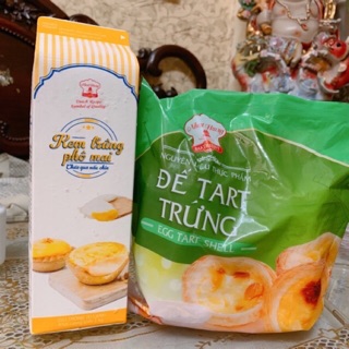 Set đế tart trứng + kem trứng pho mai (ship hỏa tốc grap,now)