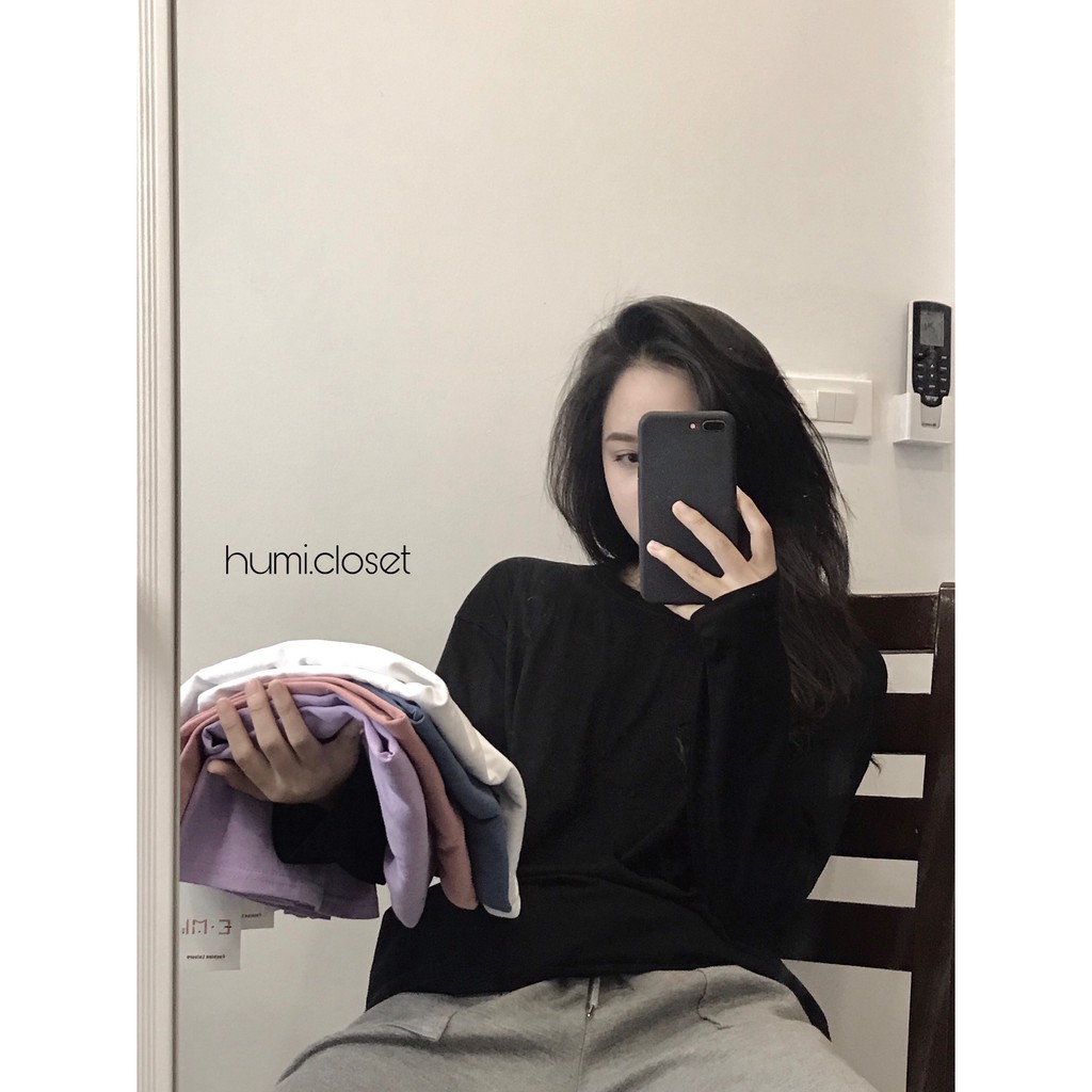 Áo thun dài trơn freesize