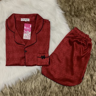Bộ Pijama lụa satin quần đùi MSĐ