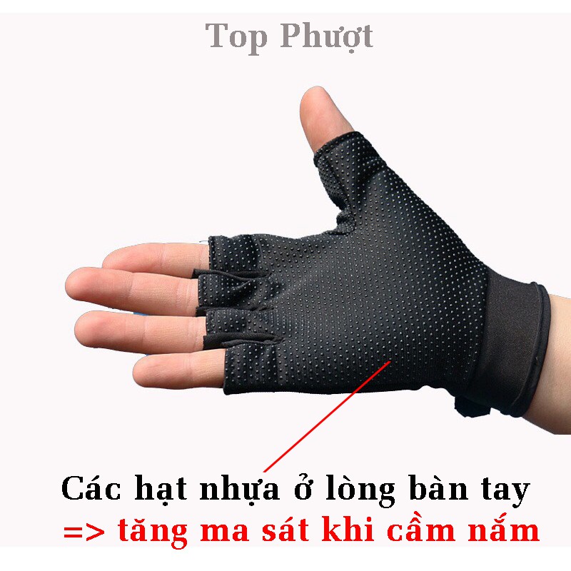 Găng tay xe máy 5.11 hở ngón - Bao tay chống nắng, chống tia Uv - Hàng Loại 1 tốt nhất