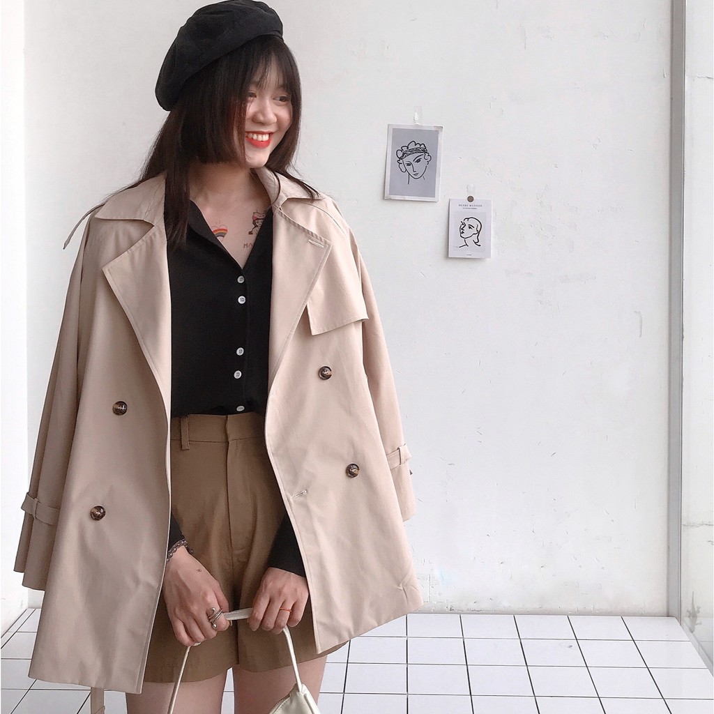 Áo khoác măng tô kaki lót demi TK - AKTK033 | BigBuy360 - bigbuy360.vn