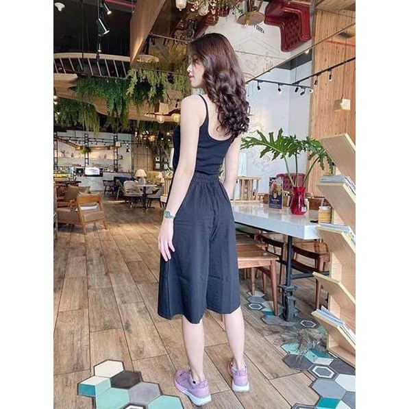 Quần ống rộng giả váy hot trends. Chất đũi siêu mát. | BigBuy360 - bigbuy360.vn