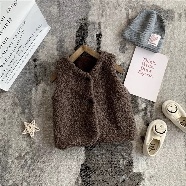 Áo gile lông cừu cho bé trai, gái (hàng od) | BigBuy360 - bigbuy360.vn