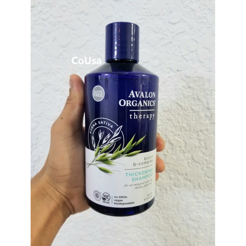 Dầu Gội AVALON Hữu Cơ Giảm Rụng Tóc Avalon Organics Biotin Thickening Shampoo 414ml