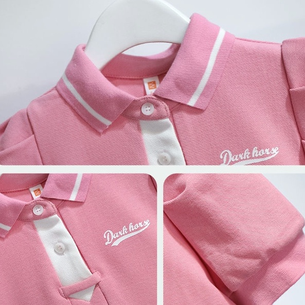 Váy cho bé gái 12 tuổi Quần áo trẻ emváy bé gái size đại Váy ngắn tay nữ, váy rộng, váy polo trẻ em kiểu phương Tây, kiểu đại học