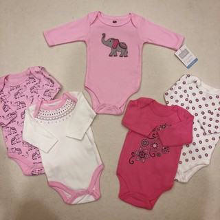set Body cotton bé gái (0-3 tháng)