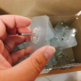 Móc treo trong suốt dán tường chịu lực