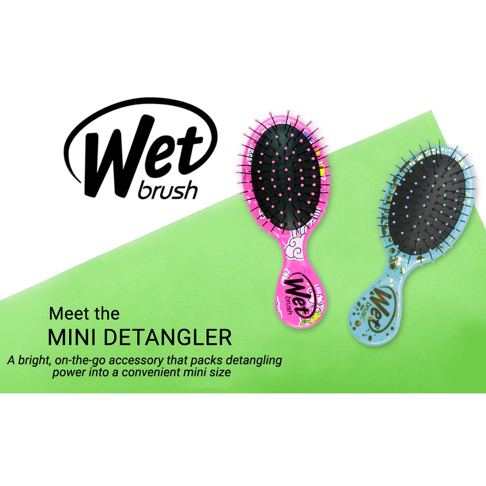 Lược Gỡ Rối Wet Brush Mini Detangler Geos Speckle nhiều màu lựa chọn