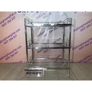 Kệ Úp Chén 3 Tầng Bằng INOX 304