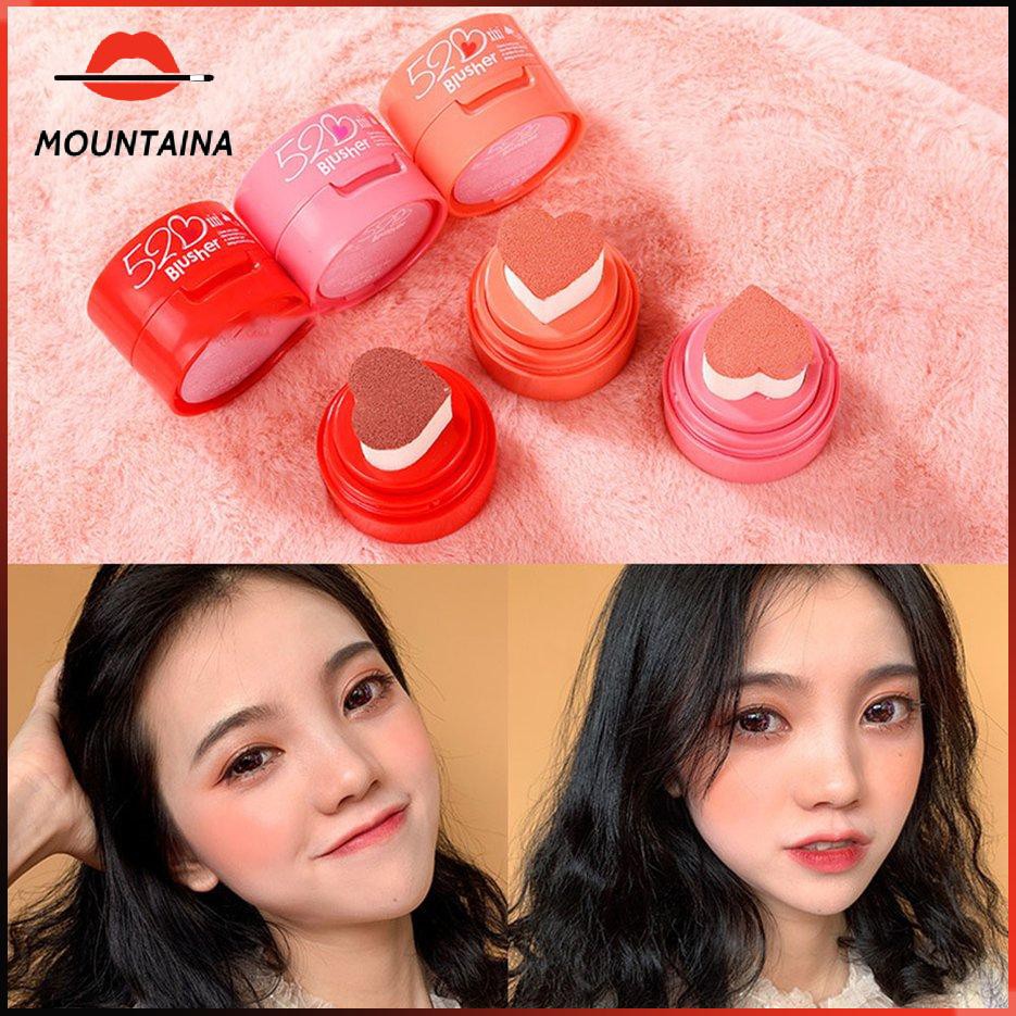 Phấn Má Hồng Air Cushion Trang Điểm Lâu Trôi Và Giữ Ẩm Với Thiết Kế Hình Trái Tim Dễ Thương Phấn Má Hồng Gốm Vitality Blush | BigBuy360 - bigbuy360.vn