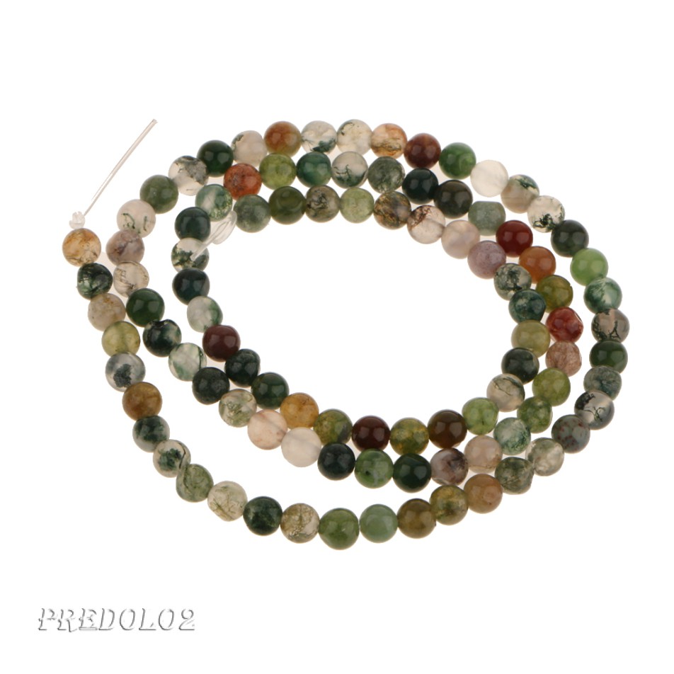 Blood Agate Round Gemstones Loose Beads Strand 4mm / 15.5 Inch