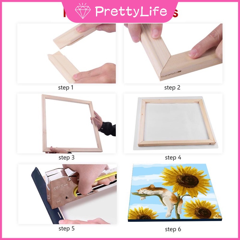 Bộ Tranh Sơn Dầu 40x50cm Tự Làm Hình Cô Gái Dễ Thương Dùng Để Trang Trí Nhà Tiện Dụng + Phụ Kiện