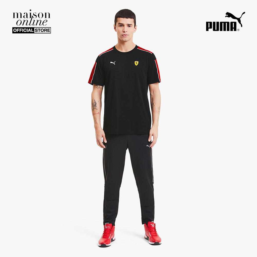 PUMA - Áo thun thể thao nam ngắn tay Scuderia Ferrari Race T7 Motorsport 597946-02